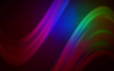 Kozmik yıldız düzeniyle karanlık çok renkli vektör.