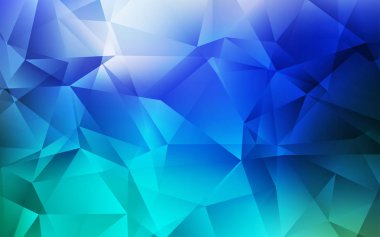 Açık Mavi, yeşil vektör üçgen arkaplan.