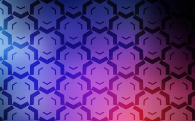 Bükülmüş çizgileri olan koyu mavi, kırmızı vektör arkaplanı.