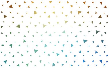 Açık Mavi, Sarı vektör parlayan üçgen arkaplan.