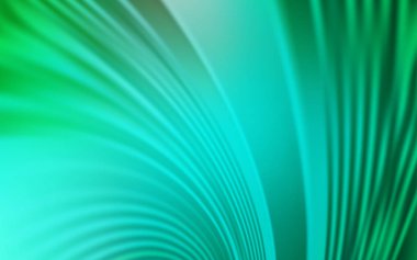 Eğri çizgileri olan açık yeşil vektör arkaplanı.