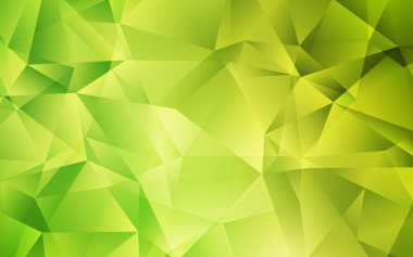 Açık Yeşil vektör çokgen arkaplanı.