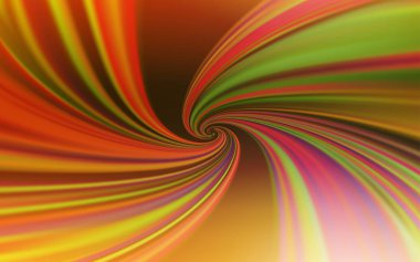 Eğri çizgileri olan Açık Turuncu vektör arkaplanı.