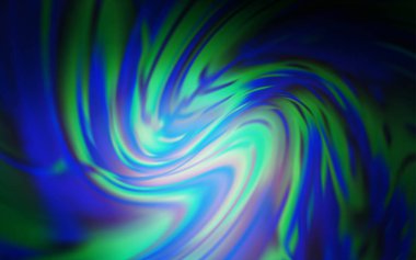 Koyu mavi vektör bulanık ve renkli desen.