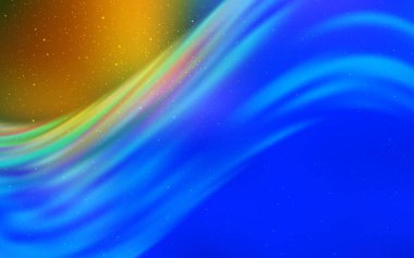 Açık Mavi, Gece gökyüzü yıldızları ile sarı vektör deseni.