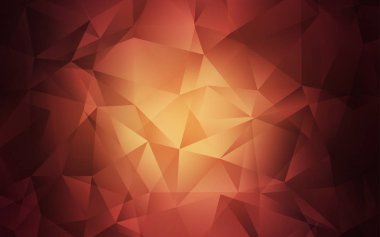 Koyu kırmızı parlayan üçgen düzen vektör.
