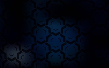 Bükülmüş çizgilerle koyu mavi vektör düzeni.