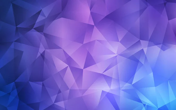 Light Purple Vektor abstraktes Mosaikmuster. — Stockvektor