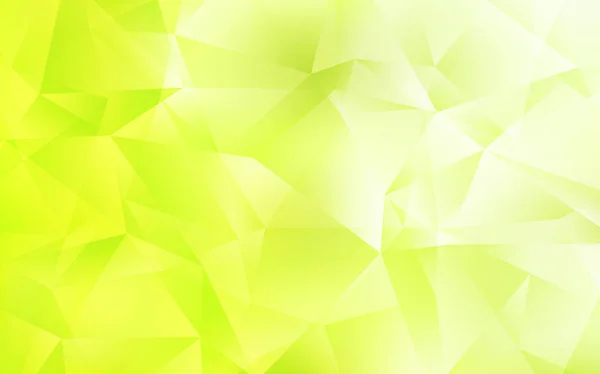 Vert clair, Fond mosaïque abstrait vecteur jaune. — Image vectorielle