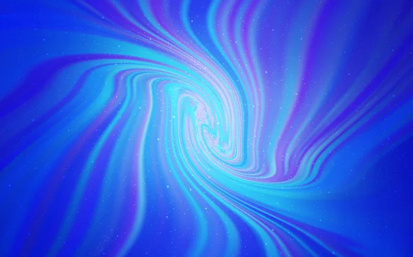 Licht blauwe vector layout met kosmische sterren. — Stockvector