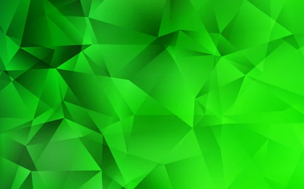 Texture mosaïque triangle vectoriel vert clair. — Image vectorielle