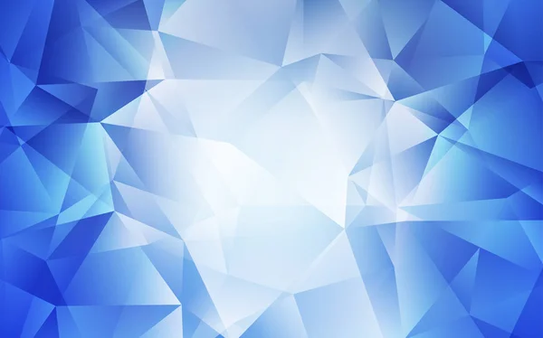 Luz azul vetor abstrato fundo poligonal . — Vetor de Stock