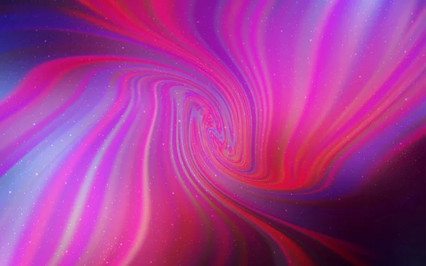 ダークパープル、銀河星とピンクのベクトル背景. — ストックベクタ
