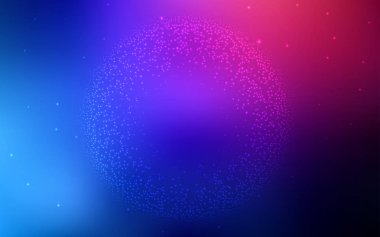 Lacivert, uzay yıldızları ile kırmızı vektör şablonu.