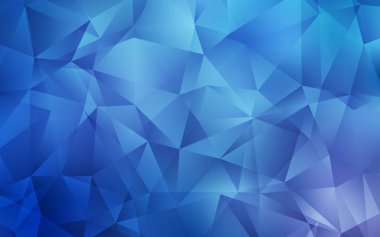 Açık BLUE vektör çokgen arkaplan.