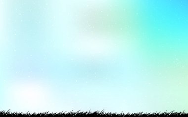 Kozmik Yıldızlar ile açık mavi vektör düzeni.