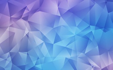 Açık Pembe, Mavi vektör soyut poligonal arka plan.