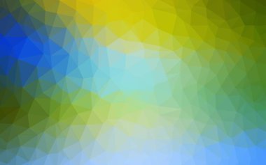 Açık Mavi, Yeşil vektör çokgen şablonu.