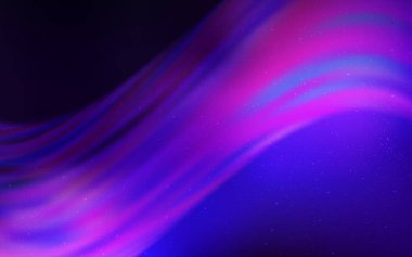 Gece gökyüzü desenle hafif mor vektör yıldız.