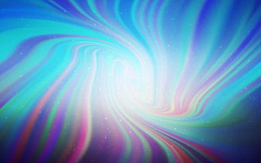 Hafif pembe, mavi vektör arka plan gökada yıldız ile.