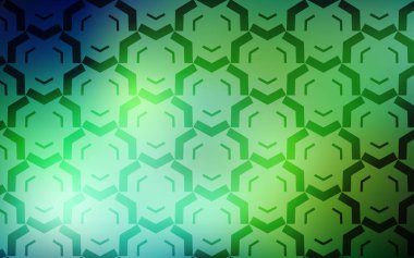 Açık Mavi, kıvrımlı yeşil vektör dokusu.