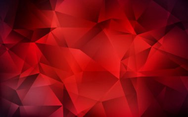 Koyu kırmızı vektör çokgen yerleşimi.