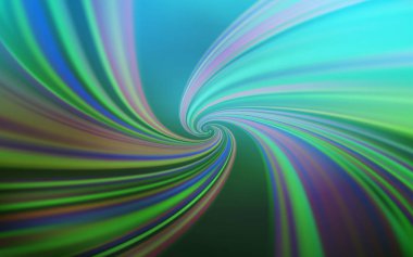 Açık Mavi, eğri çizgileri olan yeşil vektör arkaplanı.