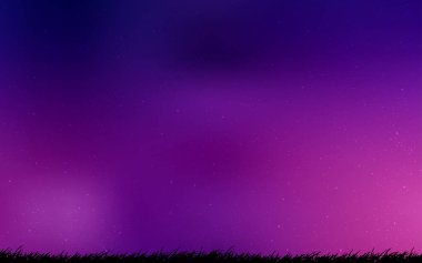 Samanyolu yıldızlarıyla koyu mor vektör dokusu.