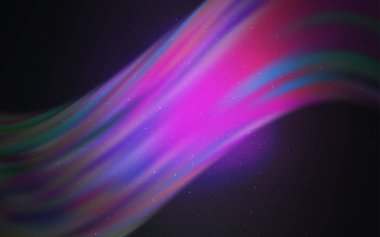 Kozmik Yıldızlar ile açık mor vektör düzeni.