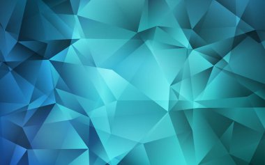 Işık Mavisi vektörü üçgen arkaplan.