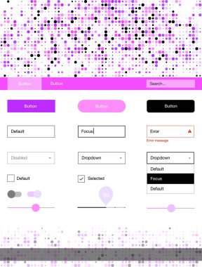 Açık Mor, Pembe vektör tarzı kılavuz daireler.