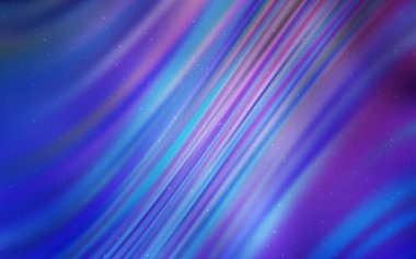 Uzay yıldızları ile açık mor vektör şablonu.