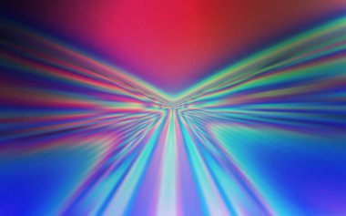 Koyu Pembe, Kavisli çizgilerle mavi vektör düzeni.