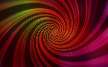 Koyu Yeşil, Gökada yıldızları ile kırmızı vektör arka plan.