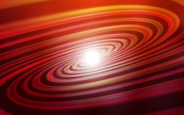 Koyu kırmızı, kozmik yıldızlar ile sarı vektör düzeni.