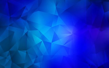 Hafif mavi vektör soyut poligonal şablonu.