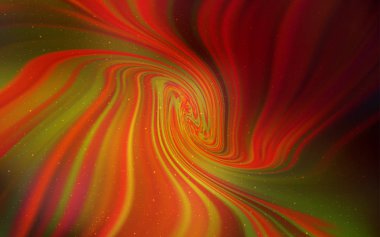 Kozmik Yıldızlar ile koyu turuncu vektör düzeni.