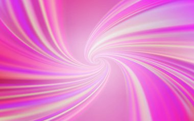 Eğri çizgileri olan Açık Pembe vektör arkaplanı.