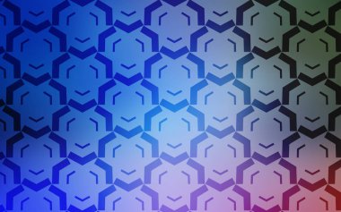 Açık Mavi, eğri çizgileri olan yeşil vektör arkaplanı.