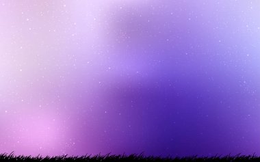 Açık mor, kozmik yıldızlar ile pembe vektör düzeni.