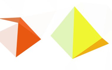 Açık Gri vektör parlayan üçgen kapak.