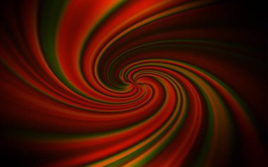 Eğri çizgileri olan koyu turuncu vektör deseni.