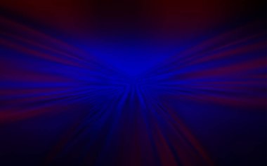 Bükülmüş çizgileri olan koyu mavi, kırmızı vektör arkaplanı.