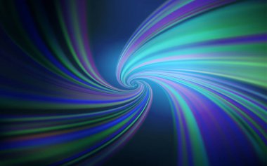 Eğri çizgileri olan koyu mavi vektör şablonu.