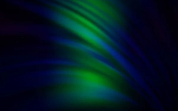 Dark Blue, Green vector blurred shine abstract template. — Stock Vector