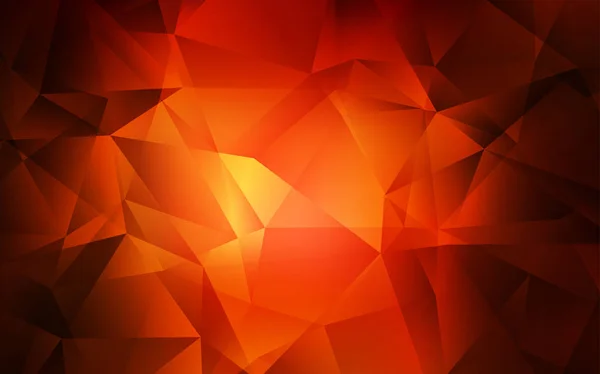 Modèle de mosaïque triangle vectoriel rouge foncé. — Image vectorielle
