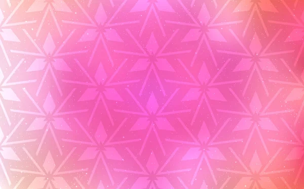 Licht roze vector achtergrond met polygonale stijl. — Stockvector