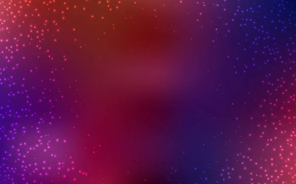 Σκούρο μπλε, κόκκινο διανυσματικό φόντο με αστέρες του γαλαξία. — Διανυσματικό Αρχείο