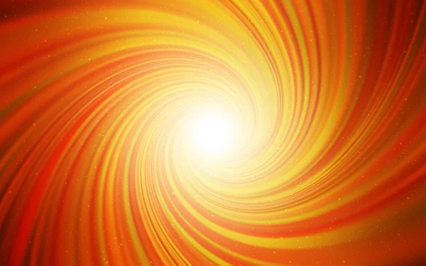 Fond vectoriel orange clair avec étoiles de galaxie . — Image vectorielle