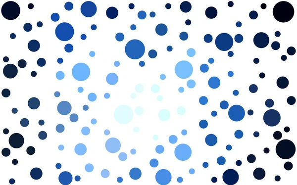 Темний векторний фон BLUE з бульбашками . — стоковий вектор